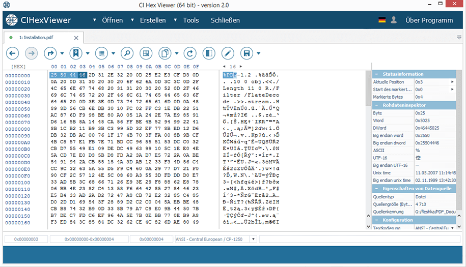 CI Hex Viewer Software