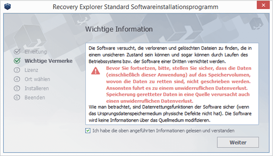 Recovery Explorer Standard Software Installer