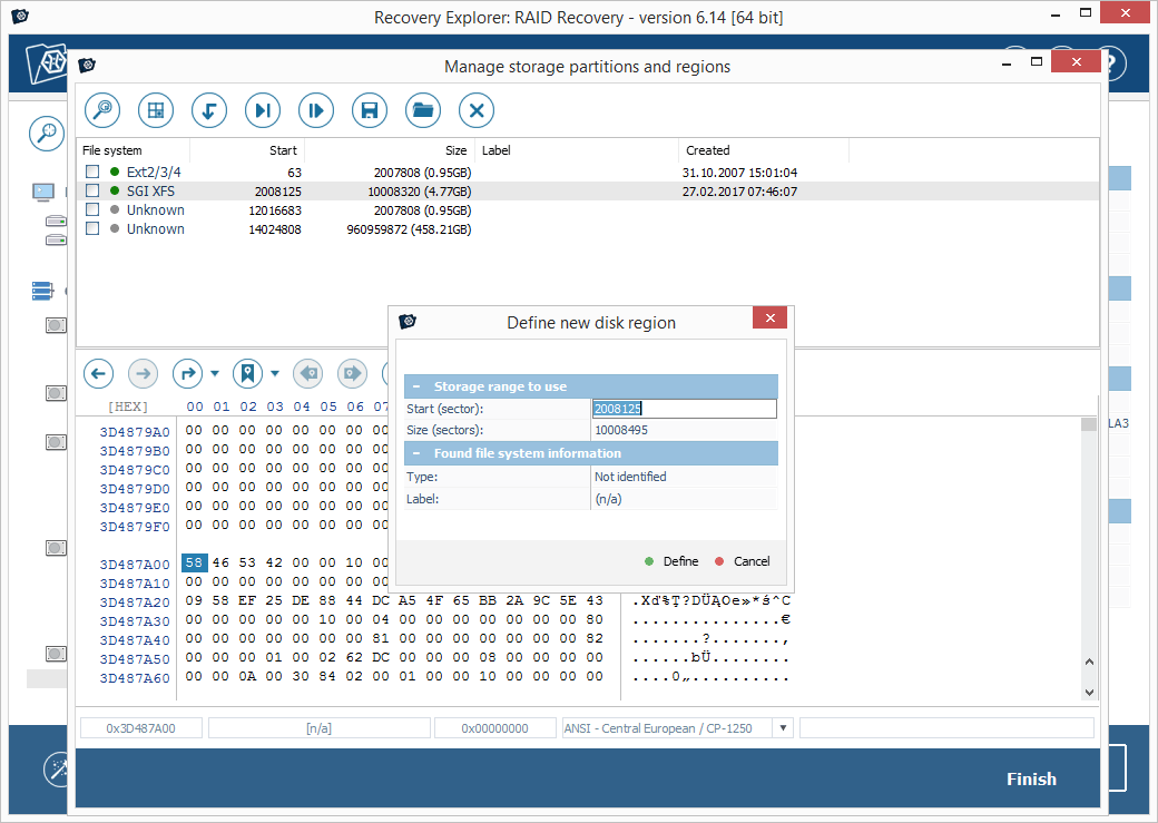 Recovery Explorer RAID (Windows) screenshot
